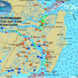 Inshore GPS Fishing Spots at St. Catherines Island Georgia