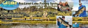 Lake Lanier Fishing Map, Fishing Spots for Bass, Striper, Crappie