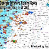 Complete Georgia Offshore Fishing Spots GPS Map