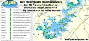 Lake Lanier Fishing Map Lake-Lanier-Fishing-Spots - Georgia Fishing Spots For Gps