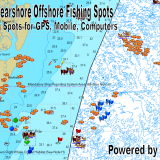 Sapelo Island Georgia Fishing Spots Map for GPS