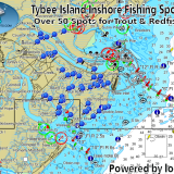 Tybee Island Inshore Fishing Spots for GPS